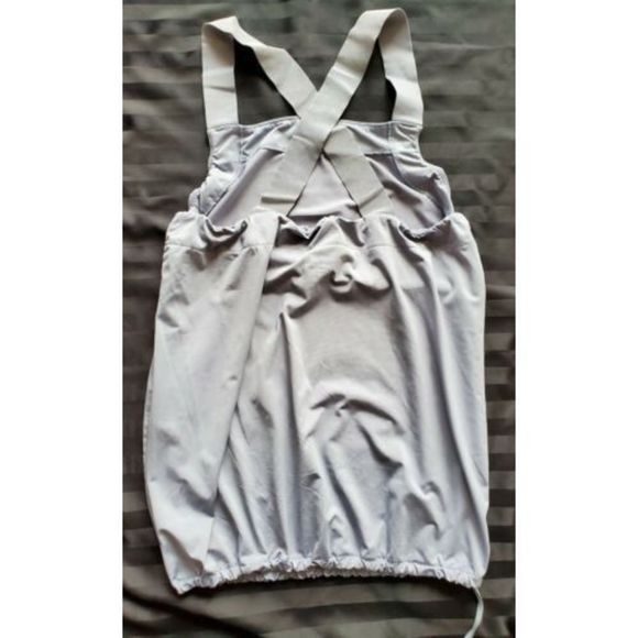 Gap Body Fit Grey Cross Strap Athletic Drawstring Tank Top - Picture 6 of 9